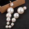 Trendy Elegant Big Simulated Pearl Earrings