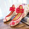 Spring Floral Embroidered Flat Shoes