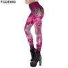 Round Ombre Printing Leggings