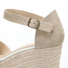 Straw Platform Wedge Shoes