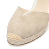 Straw Platform Wedge Shoes