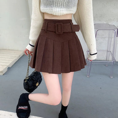 Brown Vintage Corduroy Skirt