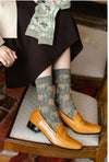 Retro Harajuku Embroidered Women SocksRetro Harajuku Embroidered Women Socks