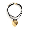 Exaggerated Oversized Love Heart Pendant Choker